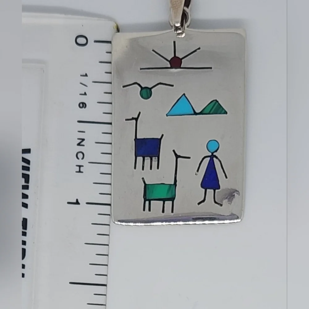Sterling Diaguitas Charm Pendant - Picture 5 of 6